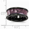 Rain Collection Black Ti Anodized Pink 8mm Concave Band