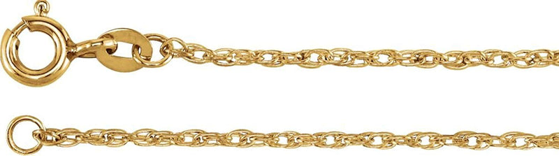 Children's Mozambique Garnet Birthstone 14k Yellow Gold Pendant Necklace, 14"