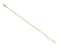 14k Yellow Gold 1.3mm Diamond-Cut Box Chain, Extender Safety Chain, 1.25"