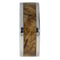 Black Ash Burl Wood Inlay 8mm Comfort Fit Polished Titanium Band