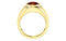Men's Mozambique Garnet 5.35 Ct and Diamond 14k Yellow Gold Ring, Size 11