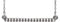 Petite Bead Trim Bar Necklace, Sterling Silver, 16-18"