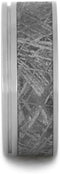 Gibeon Meteorite 8mm Comfort-Fit Interchangeable Titanium Wedding Band, Size 7.25