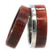 Bloodwood Inlay 7mm Comfort Fit Titanium Wedding Band, Size 10