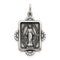 Sterling Silver Antiqued Miraculous Medal (33X21MM)