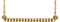 Petite Bead Trim Bar Necklace, 14k Yellow Gold, 16-18"