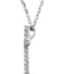 Petite Diamond Church Cross Rhodium-Plated 14k White Gold Necklace, 18" (.25 Cttw, GH Color, I1 Clarity)