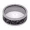 Black Stardust 8mm Comfort-Fit Titanium Wedding Band