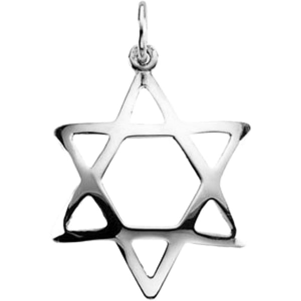Star of David 14k Yellow Gold Pendant (Made in the Holy Land)