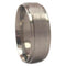 Mirror and Frosted 6mm Comfort-Fit Titanium Wedding Band