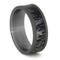 Deer Antler 8mm Comfort-Fit Sandblast Titanium Band
