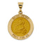 14k Yellow Gold St. Peter Medal Pendant (22X20MM)