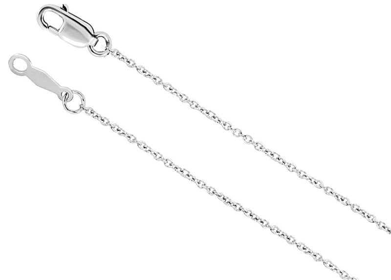 Diamond Initial Letter 'D' Rhodium-Plated 14k White Gold Pendant Necklace, 17" (GH, I1, 1/8 Ctw)