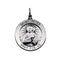 Sterling Silver Round St. Peter Necklace, 18" (15MM)