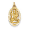 14k Yellow Gold Saint Christopher Medal Pendant (29X15MM)