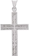 Design Cross 14k White Gold Pendant