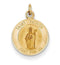 14k Yellow Gold St. Patrick Medal Charm (19X12MM)
