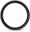 Men's Black Ceramic Faceted 6mm Comfort-Fit Wedding Band Size 9