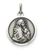 Sterling Silver Antiqued Madonna And Child Medal (26X16MM)
