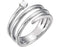 Diamond Spiral Wrap Ring, Sterling Silver (.1 Ctw, GH Color, I1 Clarity) Size 6