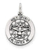 Sterling Silver Antiqued Holy Spirit Dove Medal (20X19MM)