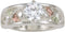 The Men's Jewelry Store (for HER) CZ Cut-Out Infinity Band, 12k Green and Rose Gold Black Hills Gold Motif