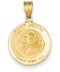 14k Yellow Gold Saint Joseph Medal Charm (24X16MM)