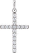 Platinum Diamond Cross Pendant (0.33 Ctw, Color GH, Clarity I1)