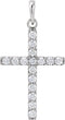 Platinum Diamond Cross Pendant (0.25 Ctw, Color GH, Clarity I1)