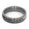 Deer Antler Inlay 5mm Comfort-Fit Matte Titanium Wedding Band