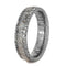 Deer Antler, Damascus Sleeve 5mm Comfort-Fit Wedding Band