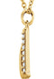 Diamond Initial 'd' Lowercase Letter 14k Yellow Gold Pendant Necklace, 16" (.04 Ctw, GH, I1)