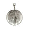 14k White Gold Hollow Round ST Jude Thaddeus Medal (18.25MM)