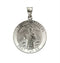 14k White Gold Hollow Round ST Jude Thaddeus Medal (18.25MM)