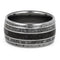 Deer Antler, Dinosaur Bone 12mm Comfort-Fit Titanium Band