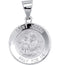14k White Gold Joseph Medal (15 MM)