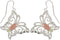 Butterfly Earrings, Sterling Silver, 12k Green and Rose Gold Black Hills Gold Motif