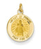 14k Yellow Gold Infant Of Prague Medal Charm (17X12MM)
