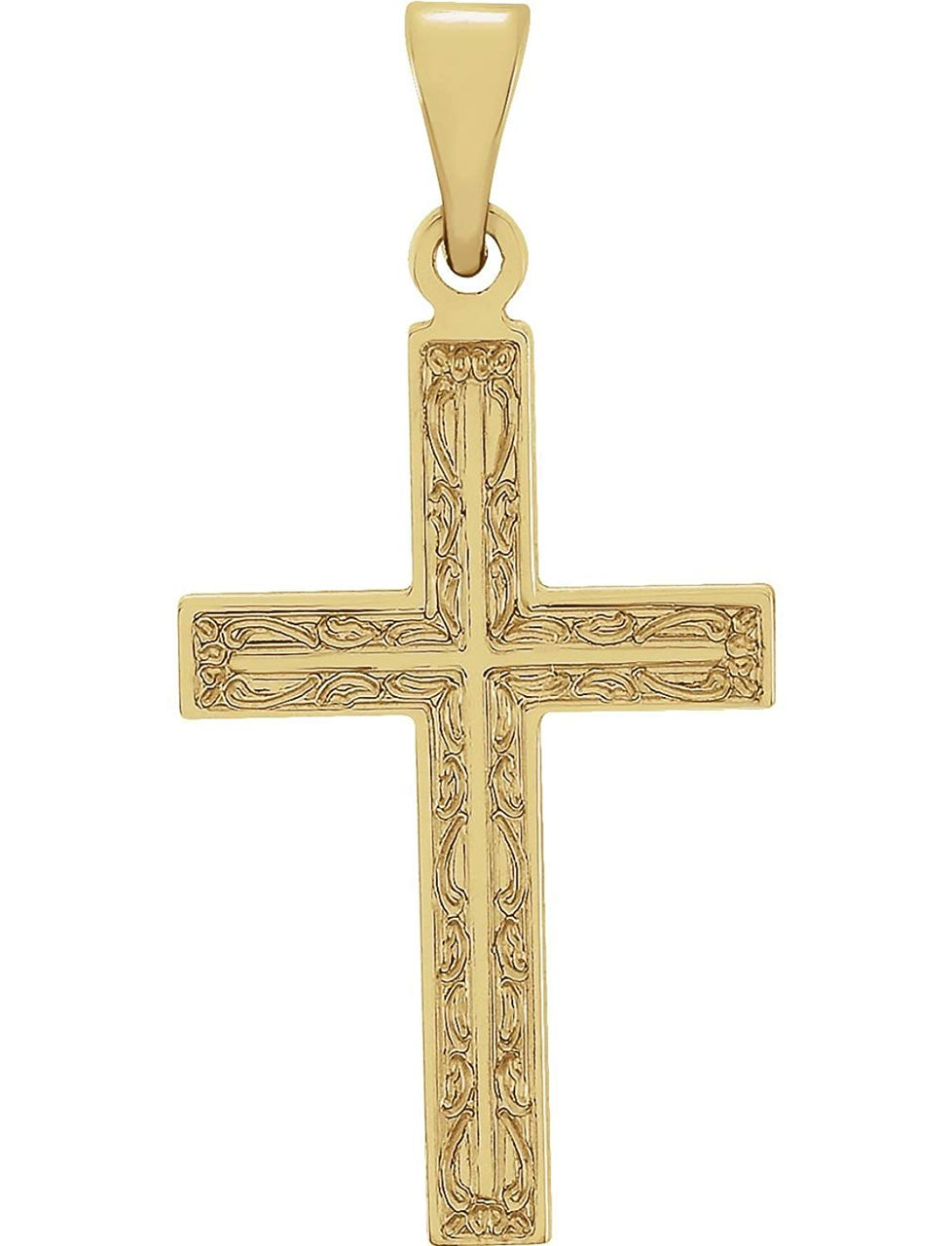 Design Cross 14k White Gold Pendant