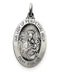 Sterling Silver Antiqued Our Lady Of Perpetual Help Medal (31X16MM)