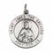Sterling Silver St. James Medal Necklace with Chain, 18" (18.5 MM)