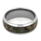 Camouflage Print Inlay 8mm Comfort-Fit Titanium Wedding Band