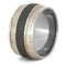 Deer Antler, 14k Rose Gold 9mm Comfort-Fit Sandblasted Titanium Wedding Band