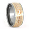 Copper and Silver Mokume 10mm Comfort-Fit Titanium Band