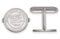 Rhodium-Plated Sterling Silver, George Mason University, Crest Cuff Links, 15MM