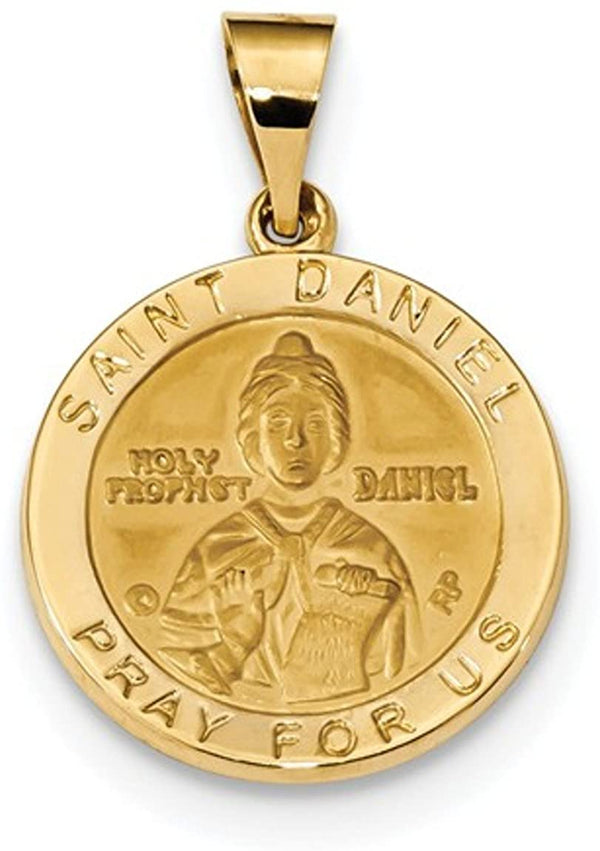 14k Yellow Gold St. Daniel Medal Pendant (21.5X18.7MM)