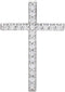 Diamond Cross Rhodium-Plated 14k White Gold Pendant (.38 Ctw, G-H Color, I1 Clarity)