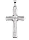 Platinum Weathered Celtic Cross Pendant