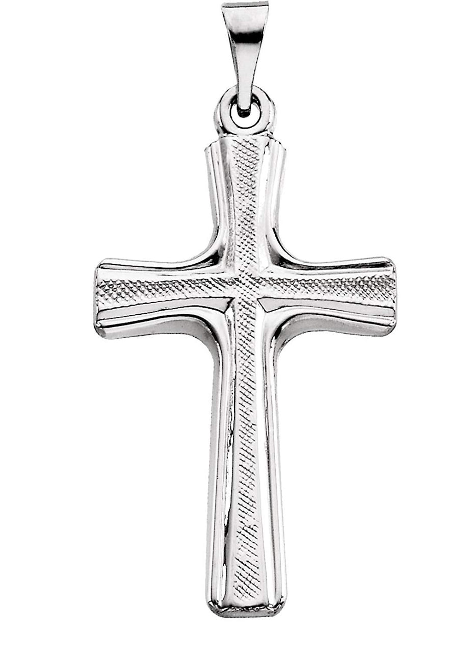 Platinum Weathered Celtic Cross Pendant