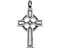 Celtic Halo Cross 14k White Gold Pendant (29.5x20 MM)